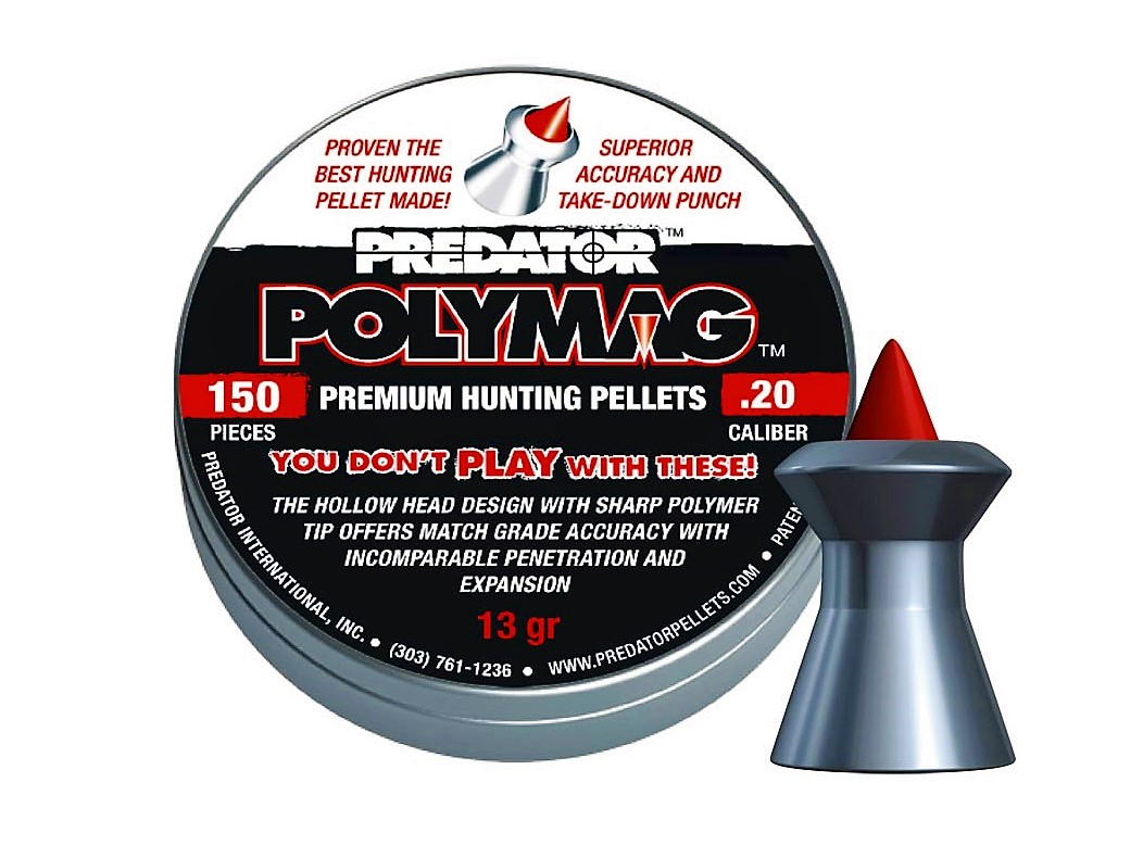 Predator Polymag 5mm Airgun Pellets tin of 150